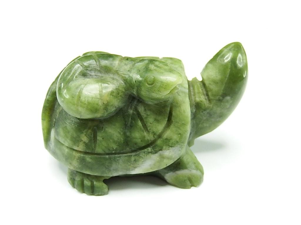 Hand-Carved Natural Serpentine Stone Basalt Bug (Sekigai Basalt Bug) - Traveler's Amulet, Lucky Charm, Feng Shui Item (Hand-Carved Basalt Bug)