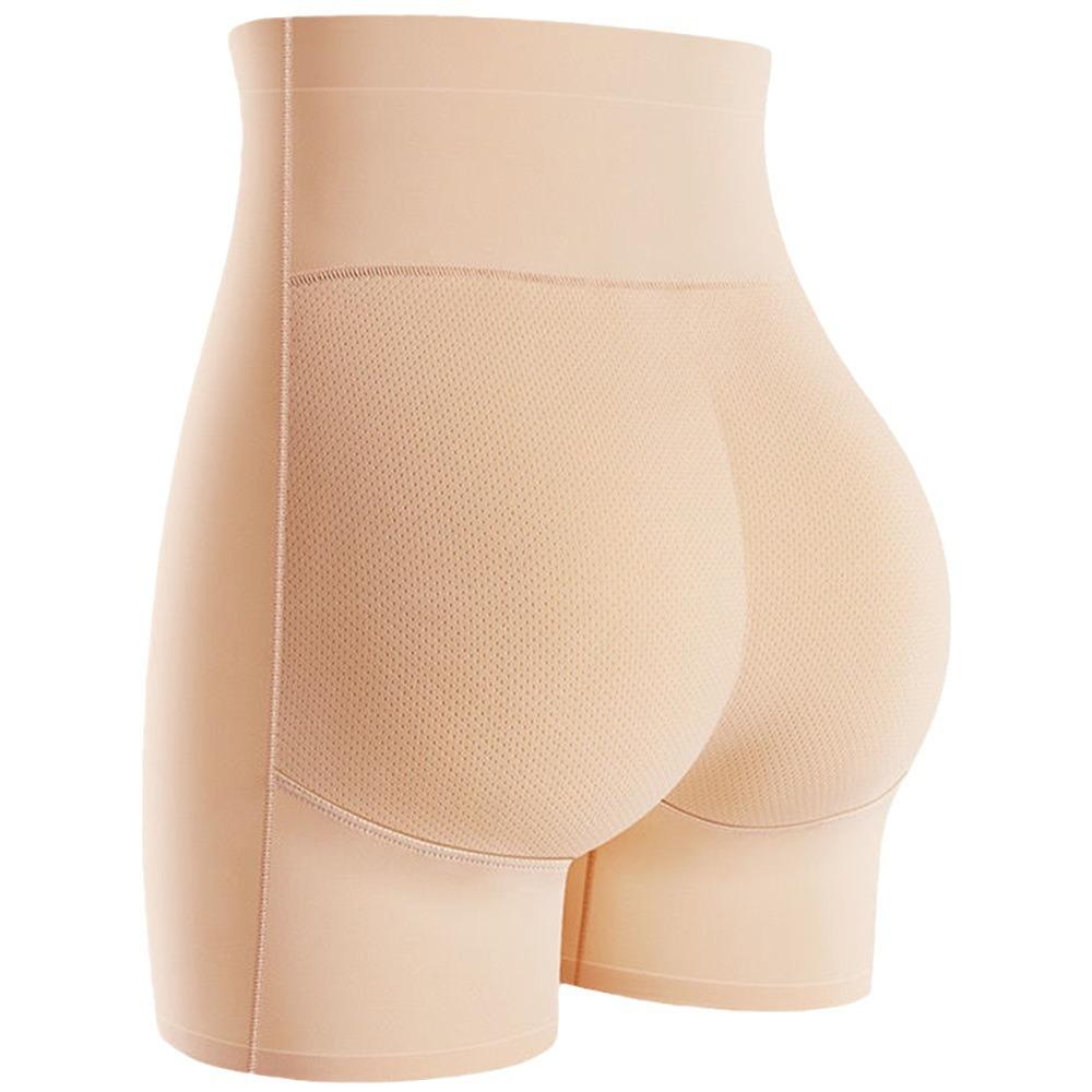 8D Simulierter Gesäßpolster Slip Kurvige Hüfte Faux Gesäßpolster Nahtlos Pfirsich-Po Übergröße Taillenformende Bauchkontrollhose