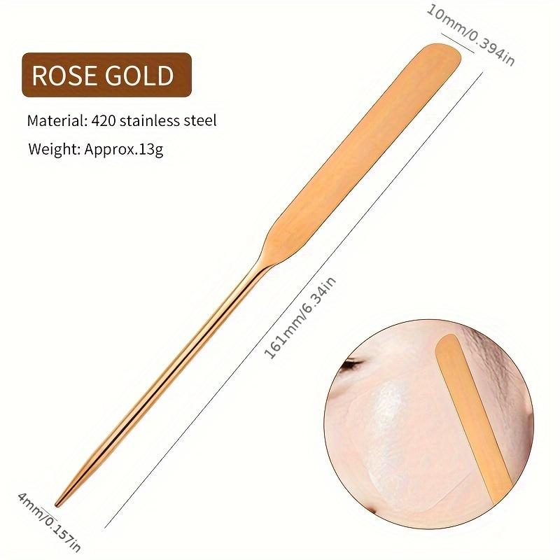Stainless Steel Mixing Spatula for Nail Color and Makeup Foundation Blending, Original and Holed Options, 3 Pcs Variant