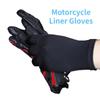 Yaz için Motosiklet Astar Eldivenleri, İnce Siyah Yumuşak Astar İç Eldivenler Kayak Bisikleti Motosiklet Sporu Rahat