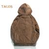 Herren Kapuzenpullover Herbst Winter Einfarbig Kordelzug Lange Ärmel Dicker Plüsch Mit Kapuze Locker Alltagskleidung Lässiges Sportoberteil