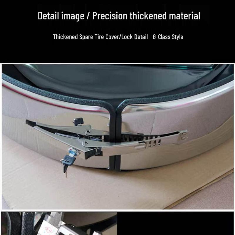 Tank 300 G-Class Style Stainless Steel Spare Tire Light Cover for Modification Upgrade