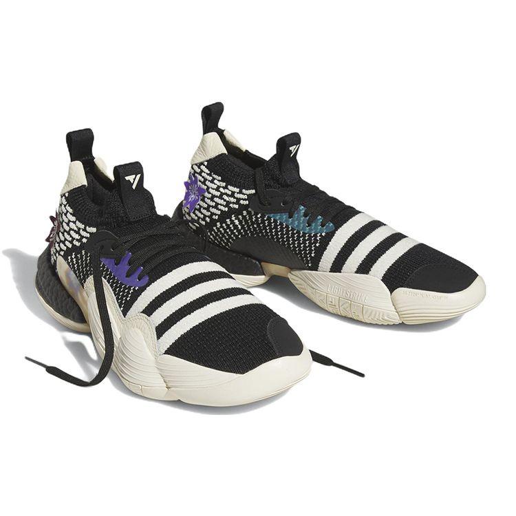Adidas Trae Young 2 Flowers Unisex Sneakers Black Core-Black Core-White IG2590