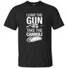 The Godfather Favorite Movie Quote Leave Gun Take the Cannoli BLACK GRAY T-shirt Unisex T-Shirt