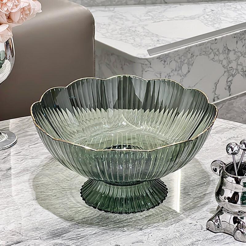WUHE Dustproof Fruit Plate with Lid and Draining Basket