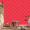 Wallpaper Geometric rhombuses red and coral, red background 50x1000