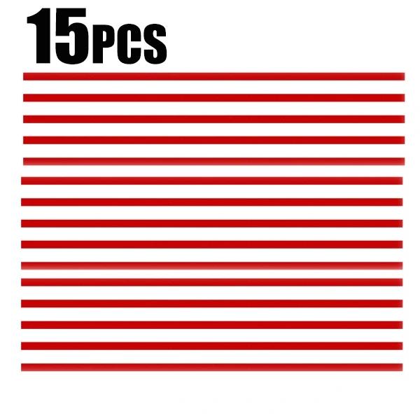 Rote Autoaufkleber Reflektierende Streifen Fronthauben-Gitterleisten Autozubehör Dekoration für VW Golf 6 7 Autozubehör