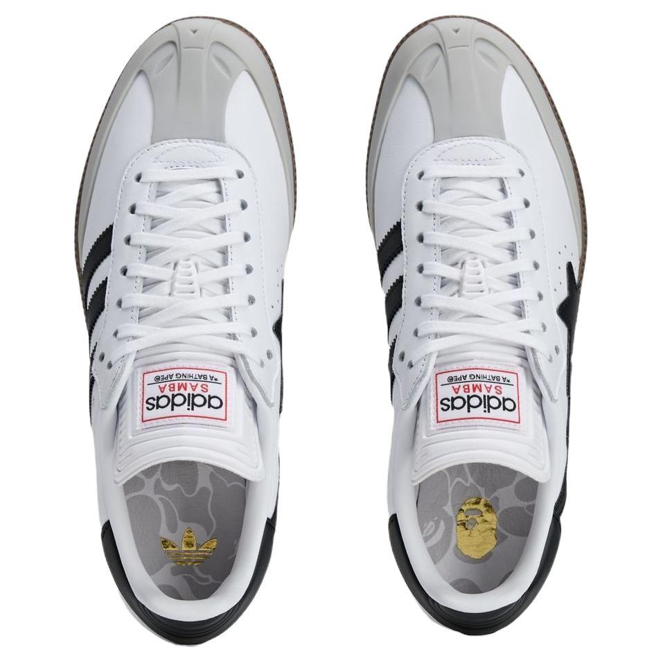 Adidas BAPE X Samba White Black Gum Unisex Sneakers JR9245