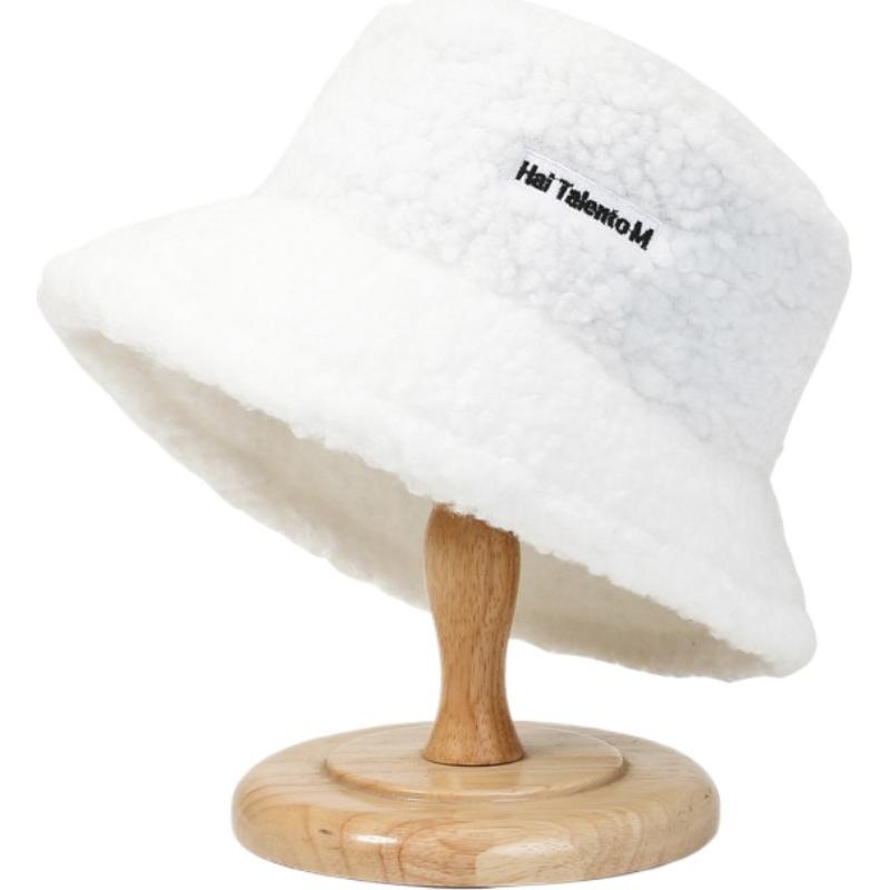 Winter Warm Fleece Bucket Hat for Men Women Cold Resistant Fisherman Cap Outdoor Cold Resistant Panama Fisherman Cap Casual Cap