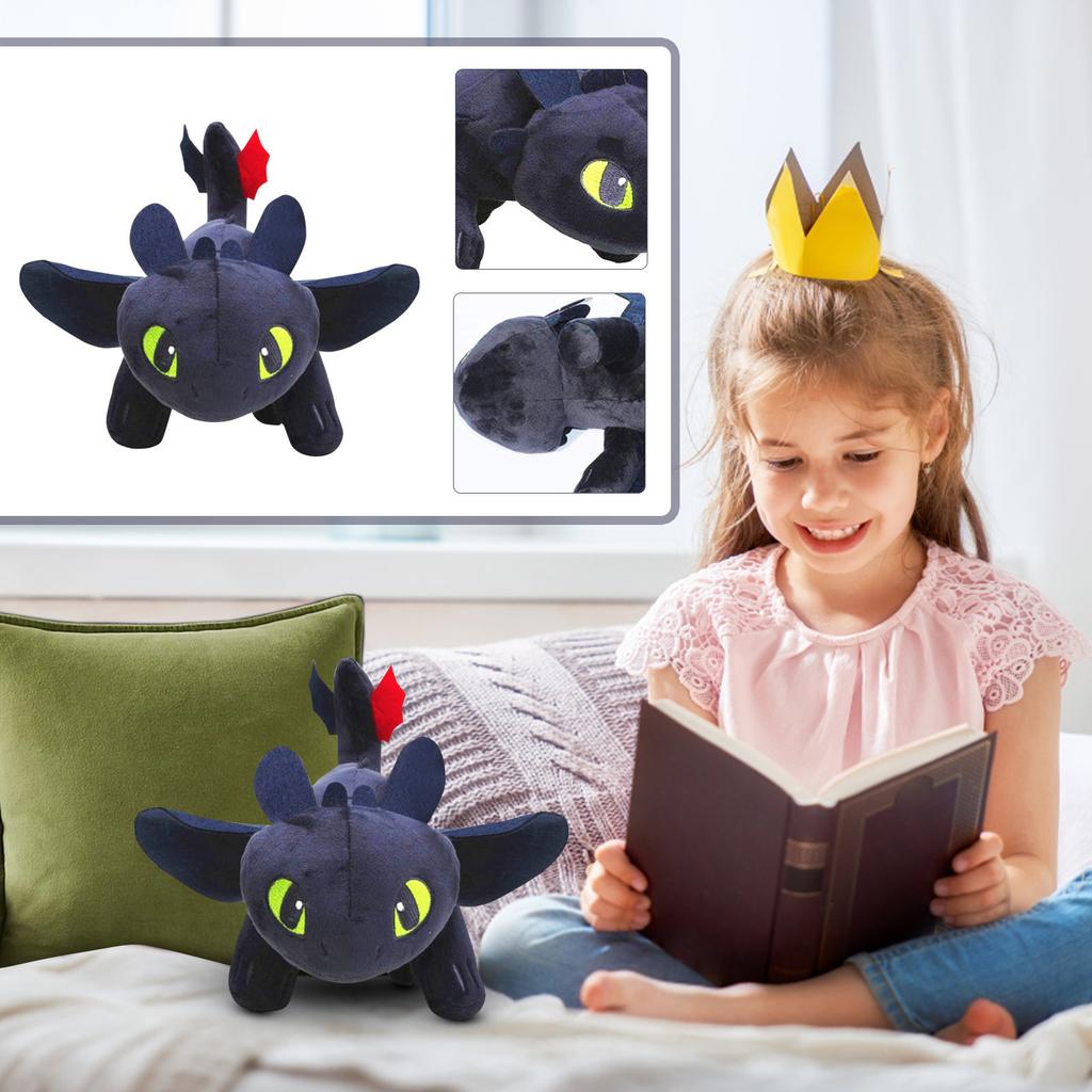 Toothless Night Stuffed Animal Plush Doll Toy Dragons Defenders Of Berk 10inch