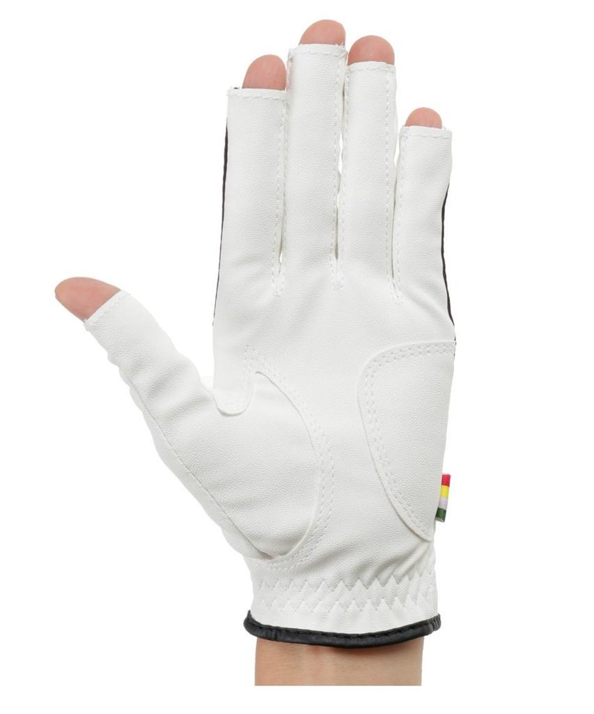 Golf Left Nail [Arnold Palmer] Glove, Hand, Women's Glove, Polish, APG-03H BK/WH