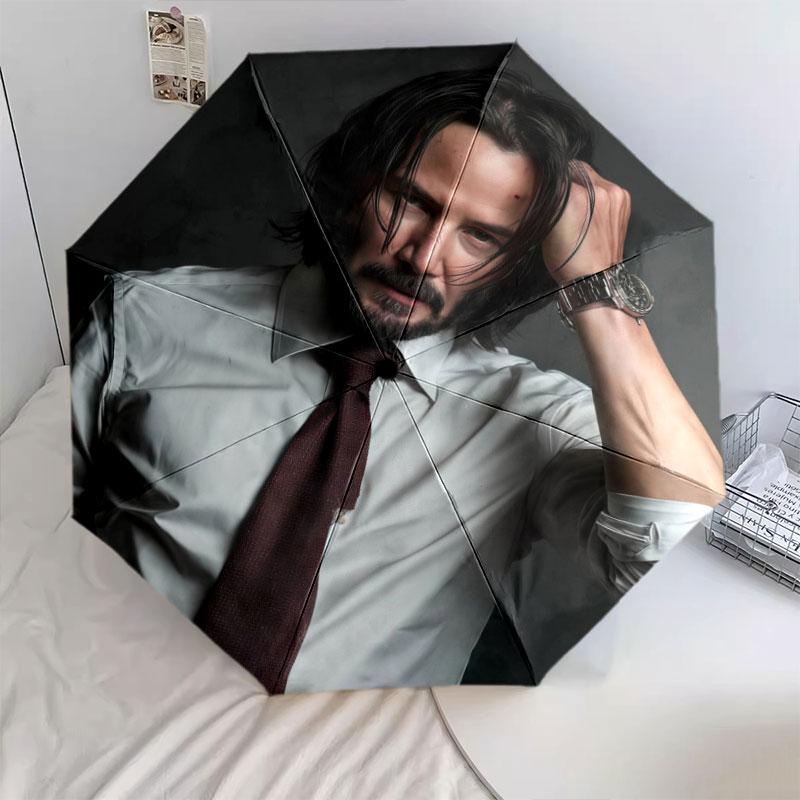 Keanu, automatic folding umbrella, portable and foldable design, 8 ribs, a Christmas or birthday gift.