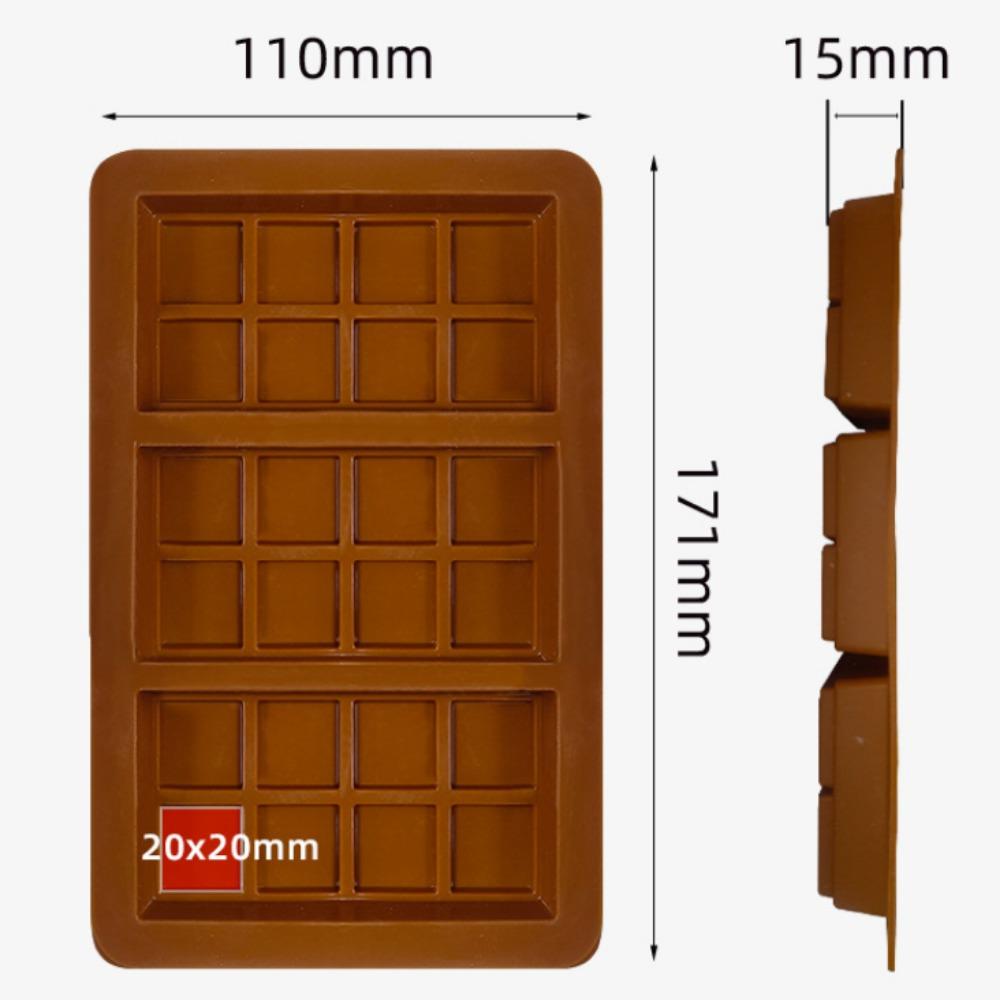 

Силиконовая форма для шоколадной плитки 3-в-1 Дубай Роскошная форма для конфетной плитки Разделяемые формы для выпечки DIY подарков Профессиональное приготовление десертов