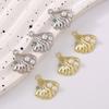 5pcs New Alloy Pearl Shell Pendants Charms for Jewelry Making Necklace Earrings Bracelet DIY Handmade Accessories Supplies