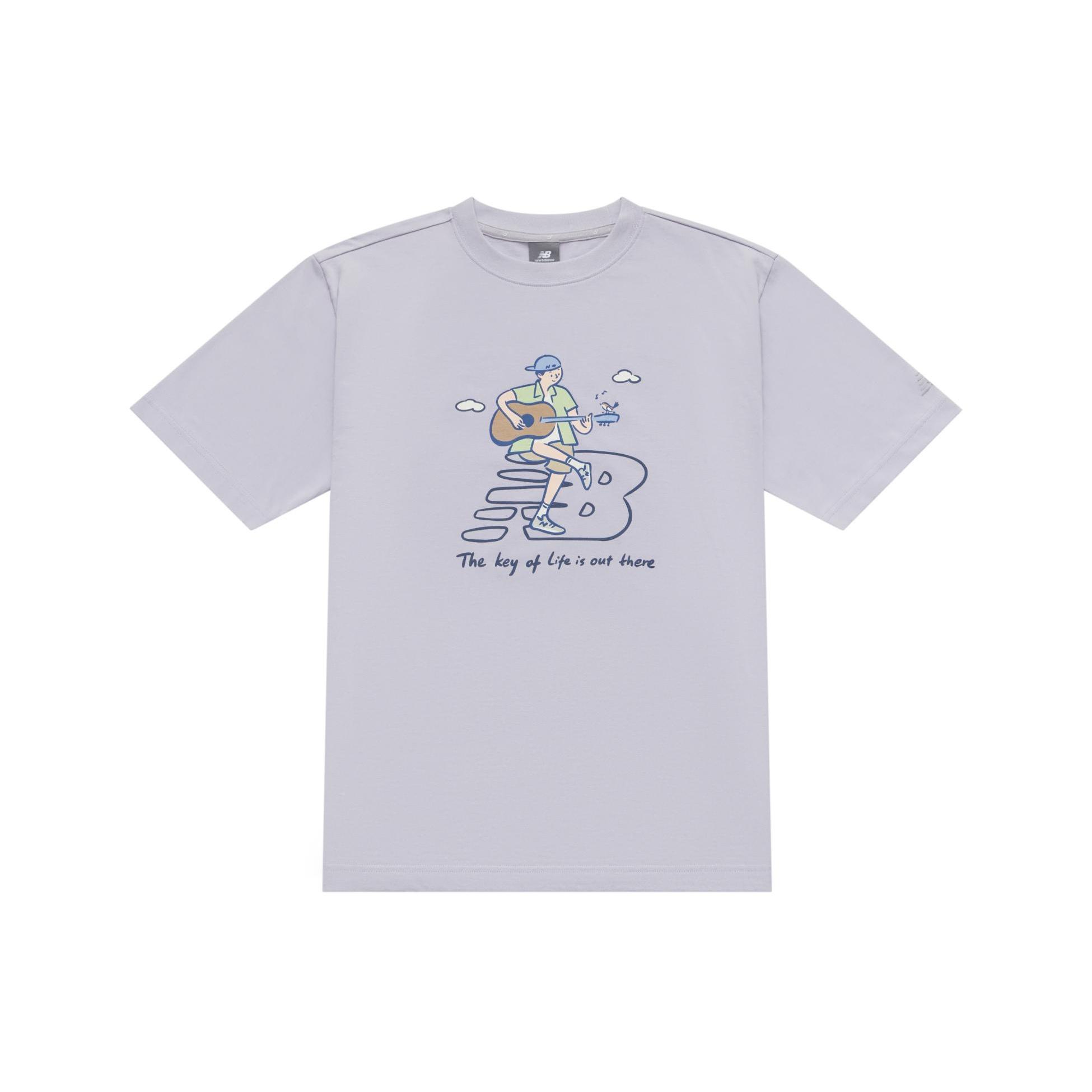 New Balance x PK Guitar Graphic T-Shirt Asia Sizing Light Purple Unisex NEE26021-DV XS