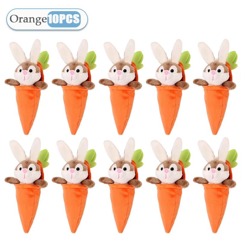 1-20PCS Kawaii Keychain Bunny Carrot Keychain Plush Toys Keychain Anime Bunny Pendant Stuffed Doll Gifts Easter Basket Gifts