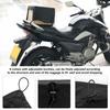 Motorrad Gepäckabdeckung Elastisch Wasserdicht Motorrad Heckablagenabdeckung mit Schnallen zur Aufbewahrung von Gepäck Helmen Taschen Schwarz MCelsiusL 40x50c