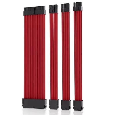 Small Lab Sleeved Cable Extension To X 1 X for Graphics and Power with Cable Comb Cable, 30cm, 24-pin 8-pin (2 6+2pin, 4+4pin), Motherboards, Cards,