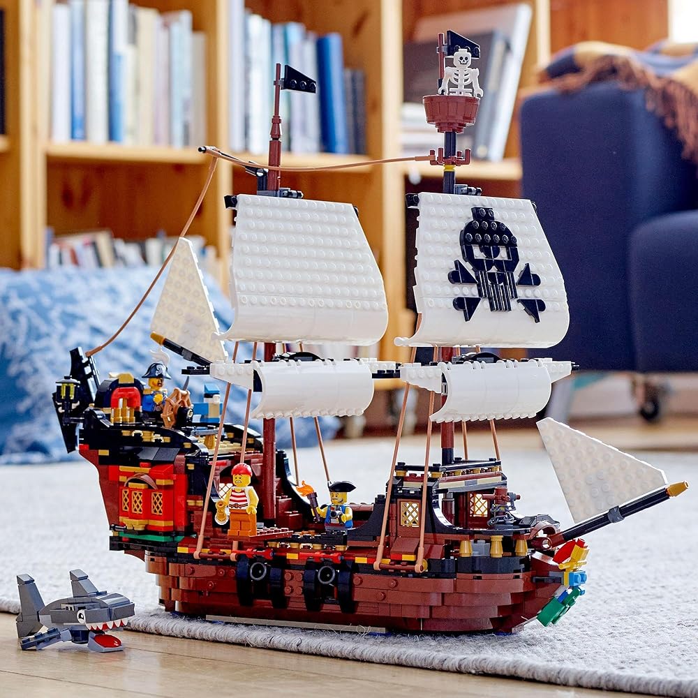 LEGO Creator Pirate Ship Building Set 9-11 Years Old Kids Toy Blocks 31109