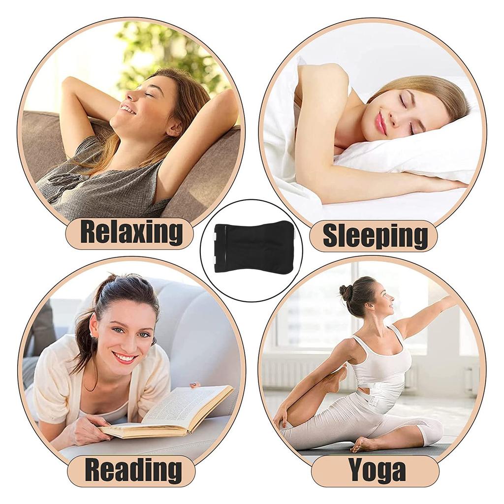 Waist Castor Oil Pack Wrap Leak Proof Reusable Washable Castor Oil Pack Kit Black