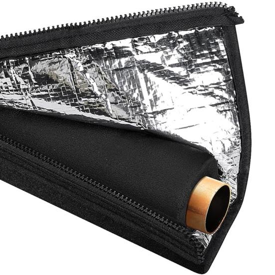 3 Layers HVAC Copper Pipe Insulation Cover UV Resistant AC Pipe Outdoor Insulation Sleeve Outdoor Conduit Insulation Accessory