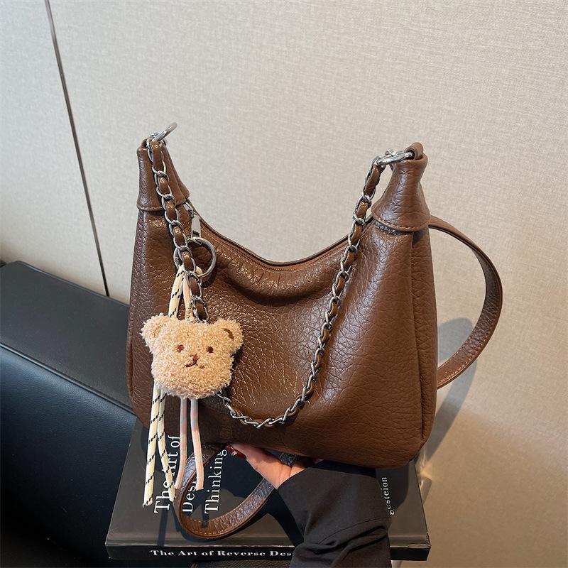 Large-capacity bag women's 2025 new summer versatile shoulder messenger bag casual niche chain dumpling bag