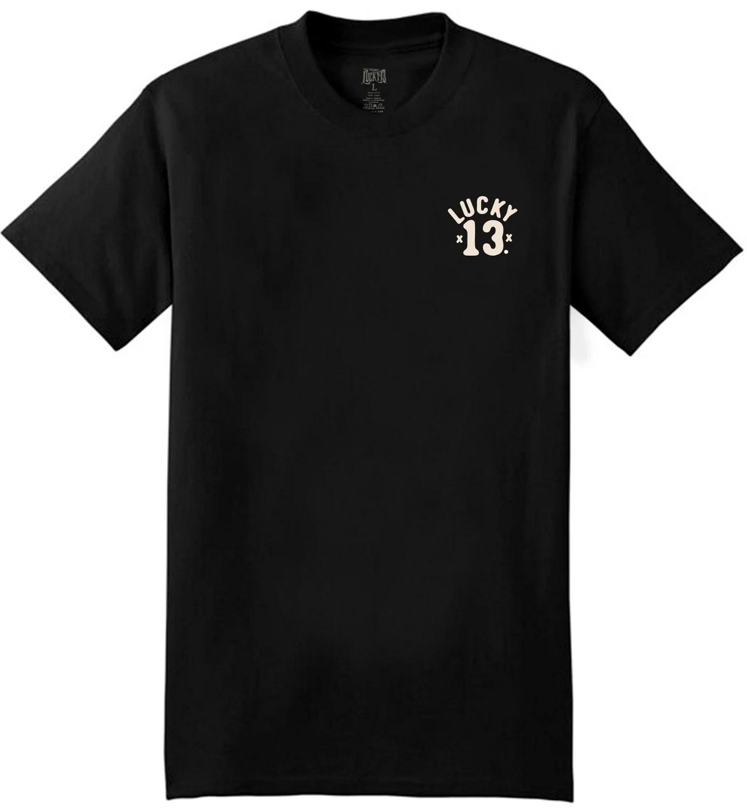 Authentic LUCKY 13 Tom Cat T-Shirt Black S-4XL NEW 2XL