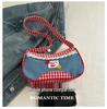 Korean Style Plaid Shoulder Bag - Cute, Fashionable, Versatile Underarm Bag for Women