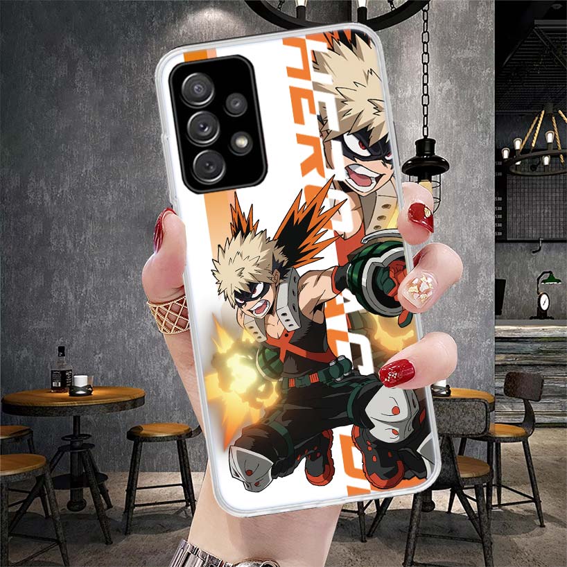 My Hero MHA Art Anime Phone Case For Samsung Galaxy A12 A22 A32 A52 A72 A02S A51 A50S A71 A70 A31 A20S Note 20 Ultra S10 A10S Ga