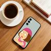 Cute cartoon Unlucky Meg Phone Case For Samsung Galaxy A73,A72,A71,A70,A53,A52,A51,Soft Silicone Black Cover