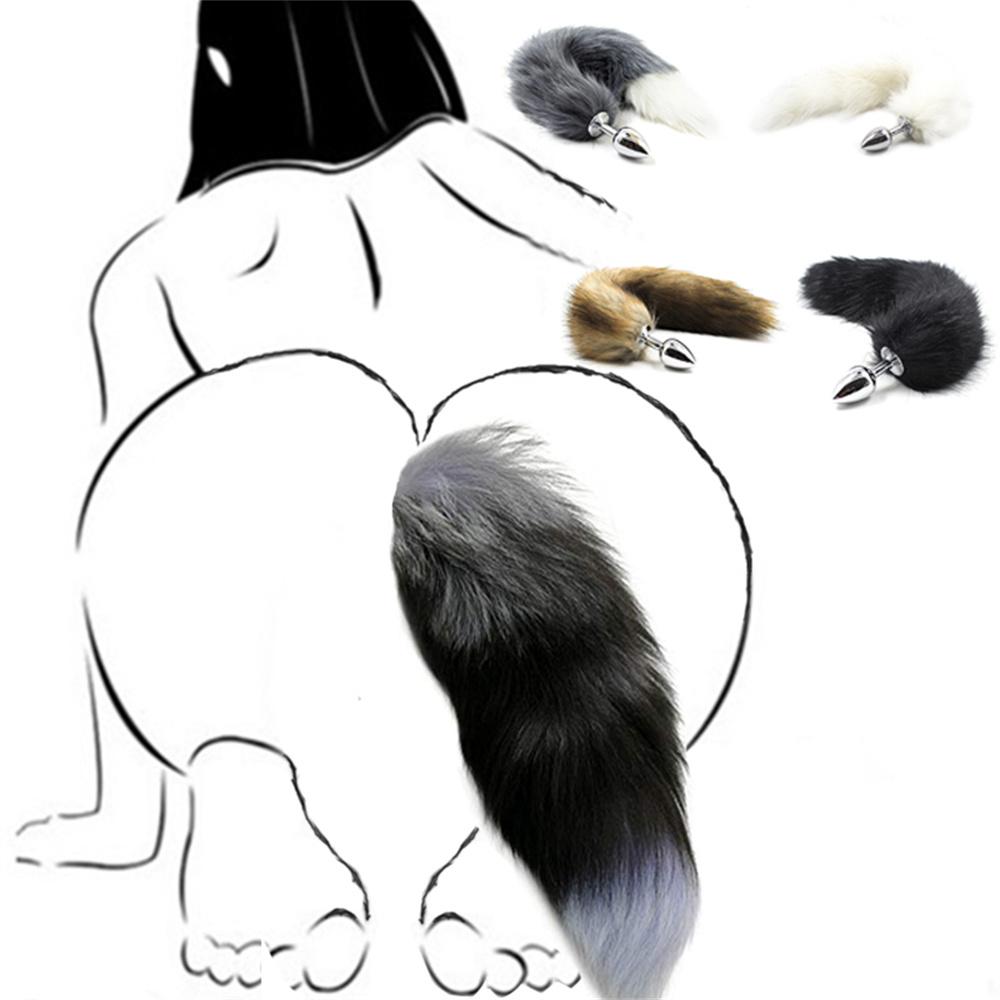 Plug Anal Toy For Women Adult Sex Product Sexy Fox Tail Anal Men Butt Plugs Stainles Steel Anal Plug Cosplay Sex Toys For Couple