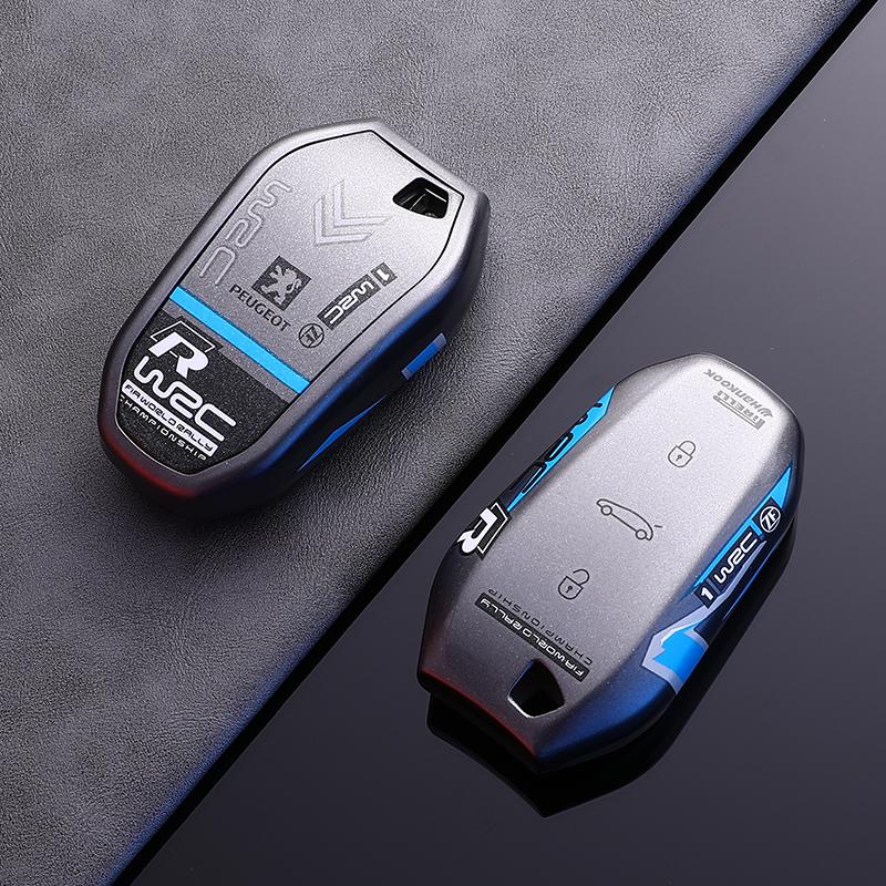 

2026 Hot Car Sticker Fashion TPU Car Smart Key Case Fob Cover Protector Holder Shell For Peugeot 308 408 508 2008 3008 4008 5008