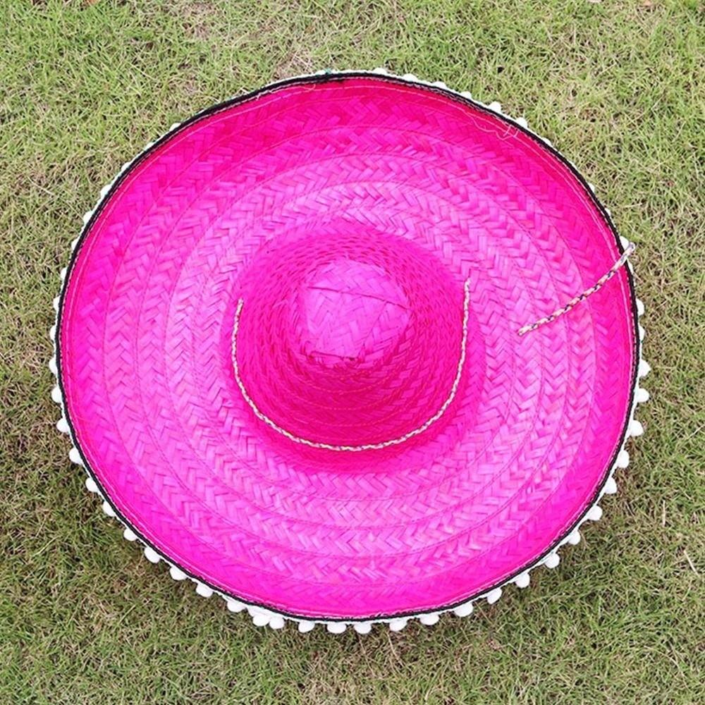 Large Size Straw Hats Mexican Style Men Women Summer Hats New Outdoor Sun Hat for Halloween Party