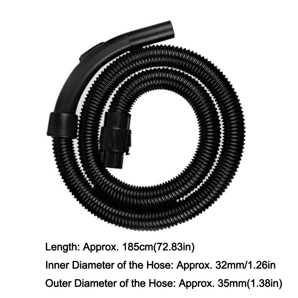 185cm Vacuum Cleaner Hose Universal Flexible Vacuum Cleaner Extended Hose Inner Diameter 32mm Threaded for Midea Vacuum Cleaners