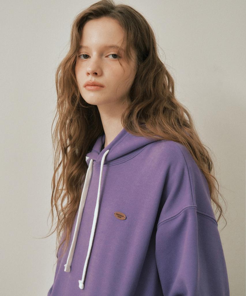 W/Ash Pigment Hooded Sweatshirt_Purple(W25-Tp34)