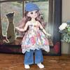 1 Set Attractive Eyes Dress Up BJD Dolls Long Hair Makeup Ball Joint Doll  Babies