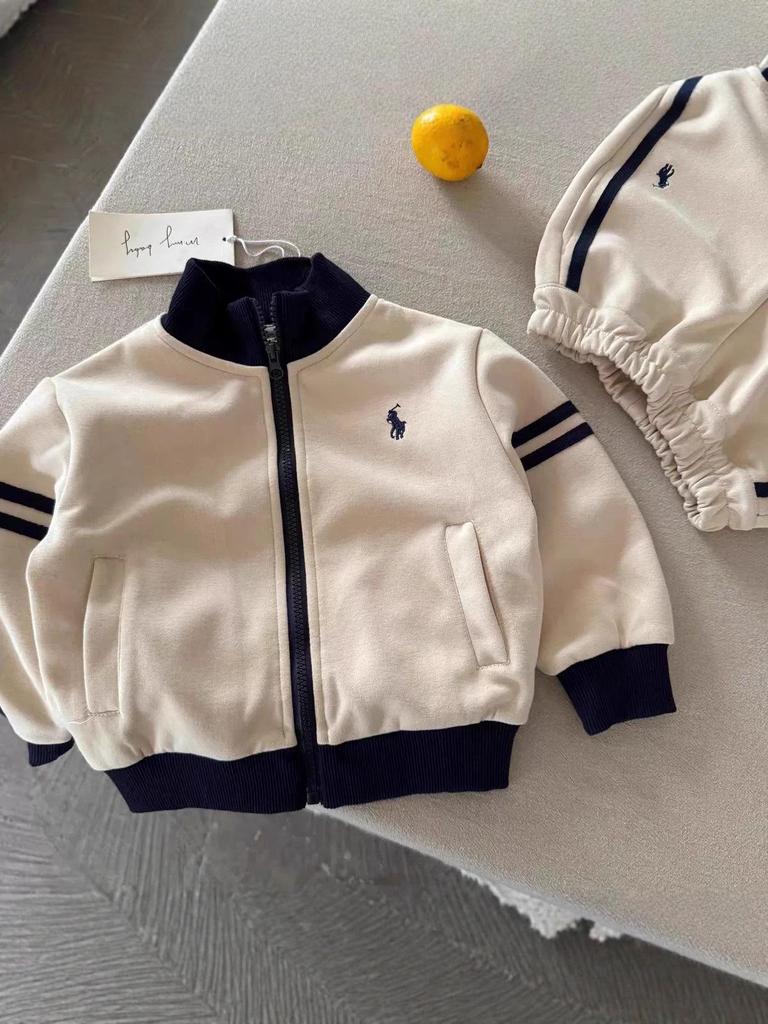 Trendiges Jungen-Set mit besticktem Hoodie und Jogginghose: Zweiteiliges Outfit für Frühling/Herbst für Kleinkinder bis große Kinder