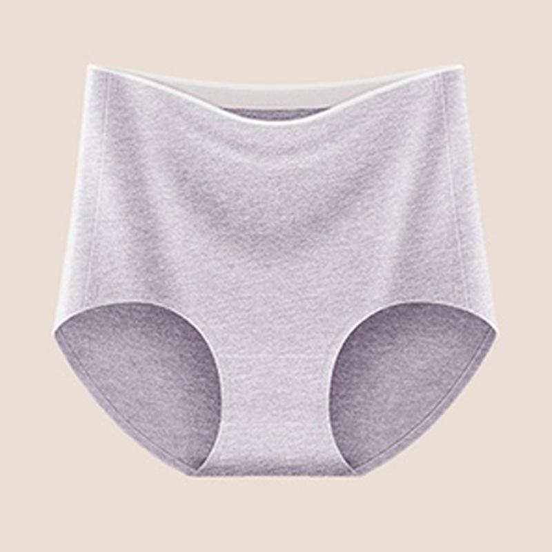 Fashionable Women's Underwear Comfortable Breathable Summer High Waist Plus Size Women's Pure Cotton Triangle Panties