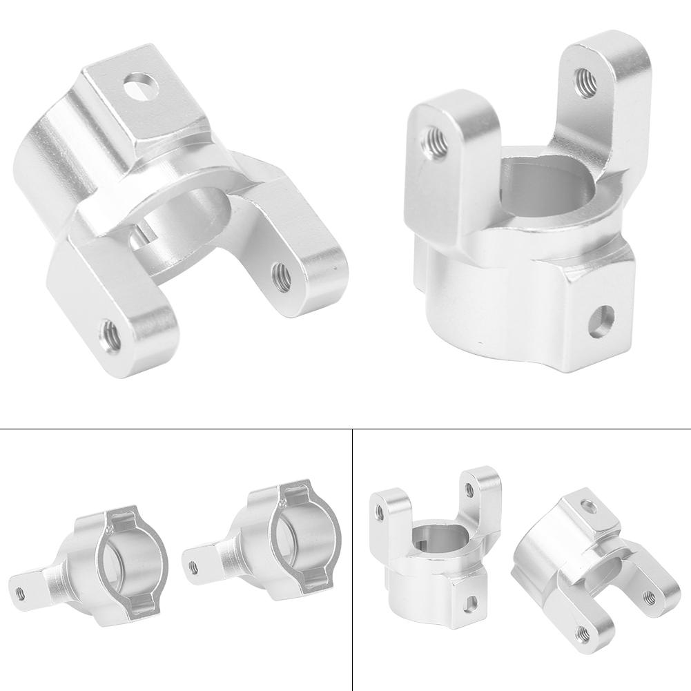 Aluminum Alloy Caster Mount (l R) Parts Fit for RGT 1 10 EX86100 RC Car ModelSilver R86022S