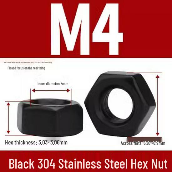 Black M6 304 Stainless Steel Hex Socket Flange Head Bolt with Washer