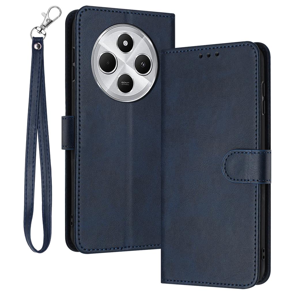 For Xiaomi Poco C75 4G/Redmi 14R 5G/14C 4G Case Flip Stand PU Leather Wallet Phone Cover Calf Texture