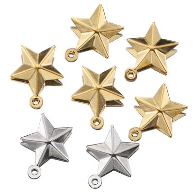 20pcs 13mm Stainless Steel Star Pendants Charms for Earring Necklace Bracelet DIY Jewelry Making Accessories Wholesale Supplies