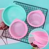 4-Inch & 6-Inch Chiffon Mousse Cake Mold, Mille Crêpe Round Baking Pan, Platinum Silicone Household Mold