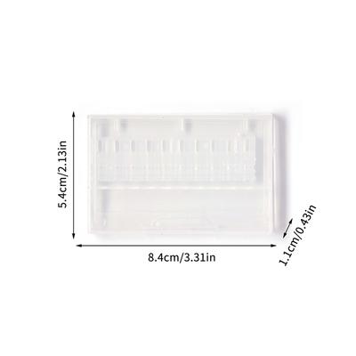 Scatola Porta Punte per Fresa per Unghie a 10 Fori Supporto Espositore per Testine Abrasive per Unghie Pulitore Antipolvere Taglierino Organizzatore Manicure