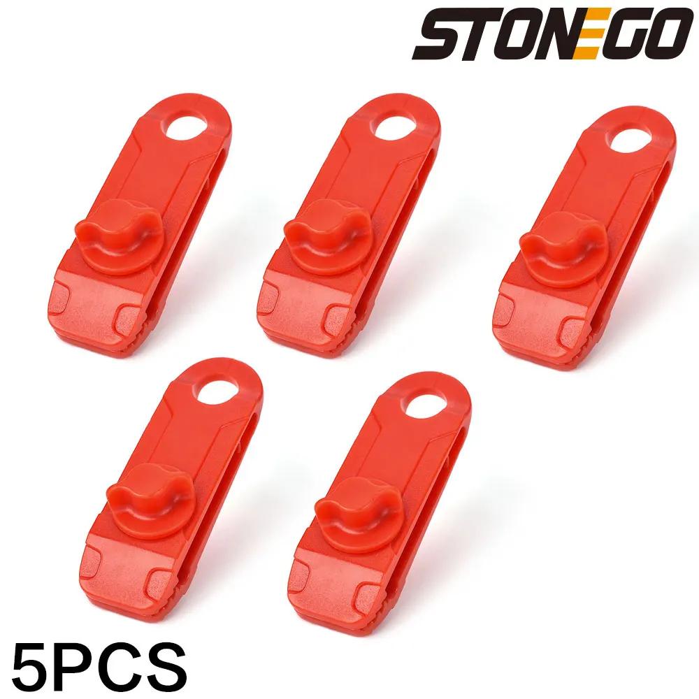 5Pcs Heavy Duty Tarp Clips Awning Tie Down Clips Tent Tie Down Clips Locking Grip for Outdoor Camping