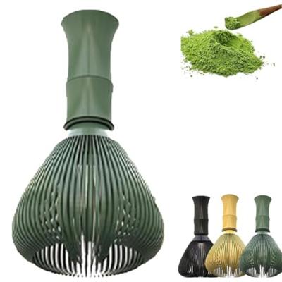 Nouveau Fouet à Matcha en ABS avec Support pour Fouet Fouet pour Poudre de Thé Vert de Qualité Alimentaire Ensemble de Fouets à Matcha Réutilisable