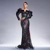 Long Formal Dress, New European and American Style for Tall Women, Birthday Party Mermaid Evening Gown, Bridesmaid Dress