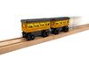 Thomas il Trenino Serie Ferrovia di Legno Annie e Clarabel DFW81 Con Luci