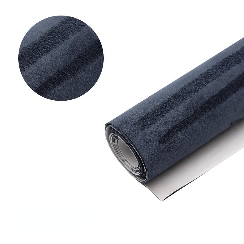 30cm/50cm*149cm Blue Black Self Adhesive Suede Fabric Stretch Sticky Velvet Upholstery Fabrics for Jewellry Box Car Interior