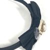 MIUMIU crystal Hair band head band Katyusha Satin Black